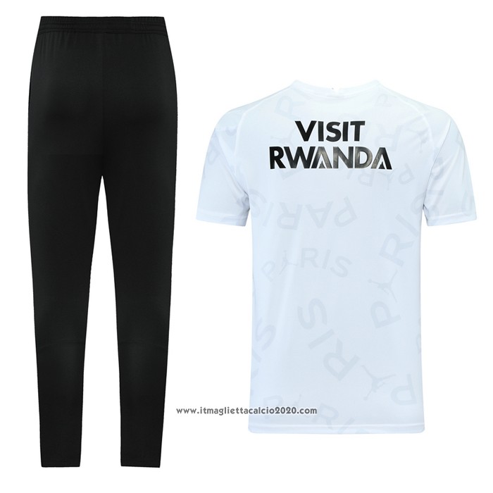 Tuta da Track Paris Saint-Germain Jordan Manica Corta 2021 Bianco
